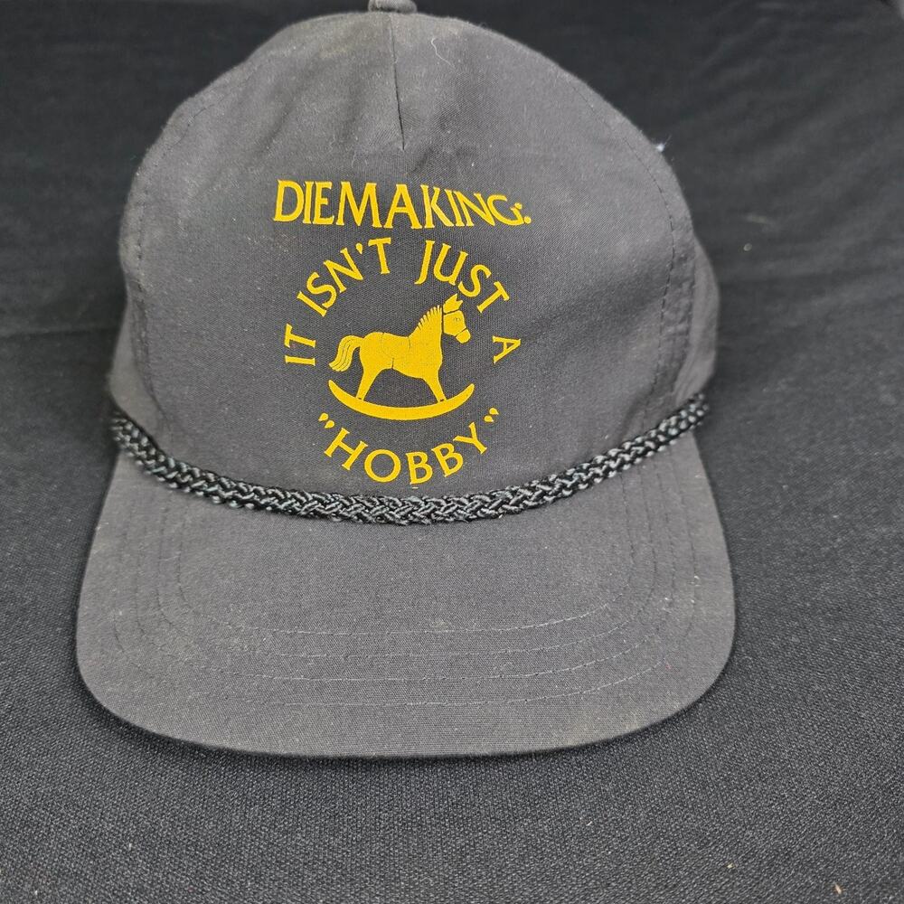 Sportcap Diemaking Hobby Rocking Horse Baseball Cap Men's Adjustable Black